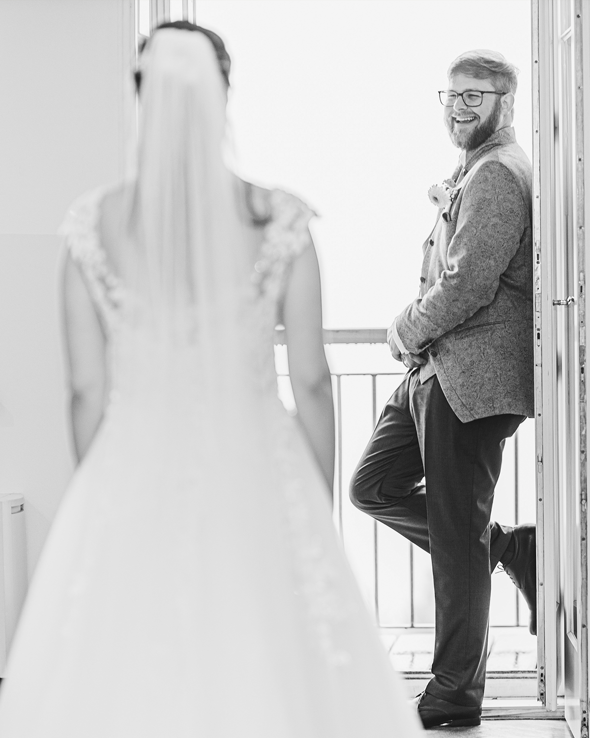 Emotionaler Moment während einer Hochzeit